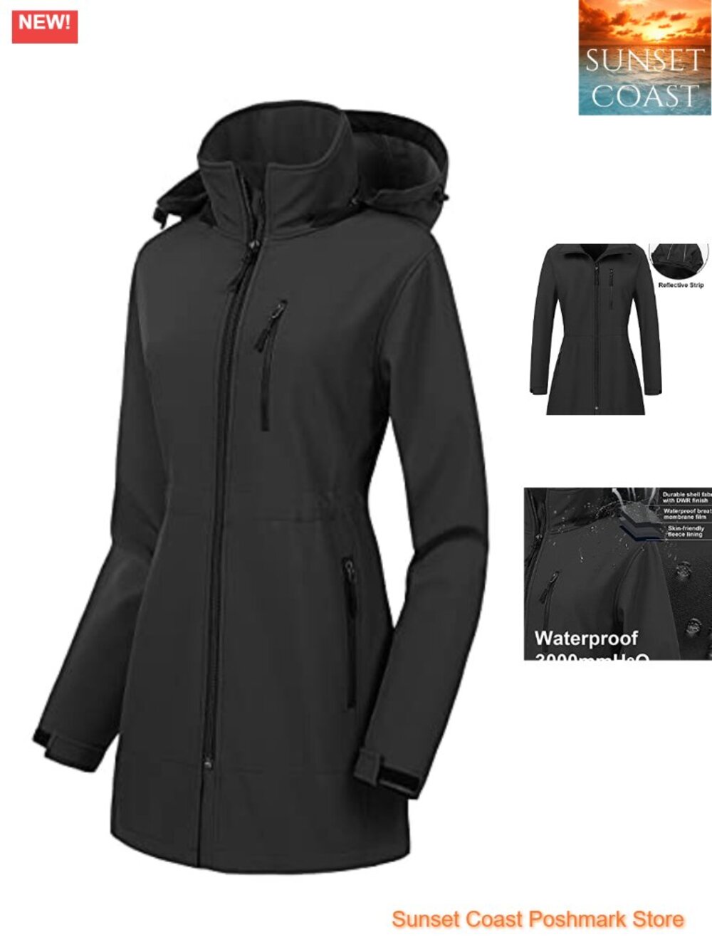 Waterproof Lightweight Softshell Tactical Jacket Fleece Lined Windbreaker